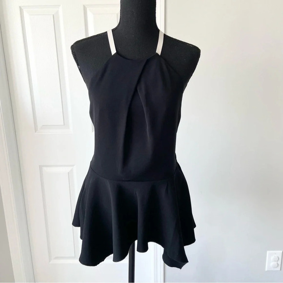 Rachel Roy Peplum Hem  Open Back Tank Top - Picture 1 of 13